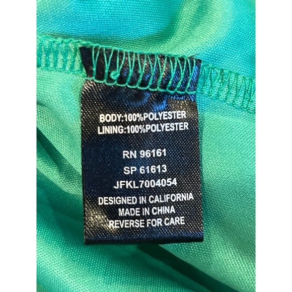 Bebop Women Eyelet Mini Dress JFKL7004054 Adjustable Strap Teal Green Size Small - Picture 5 of 7